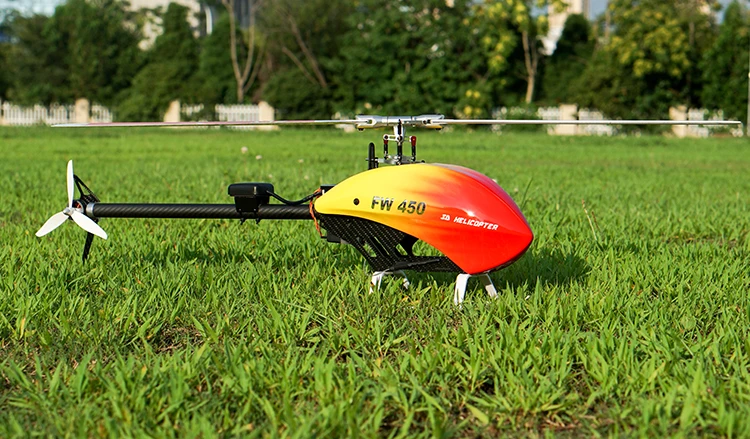 3D RTF 6CH RC умный вертолет FW450 2,4 GHz почти RTF Собранный RC вертолет