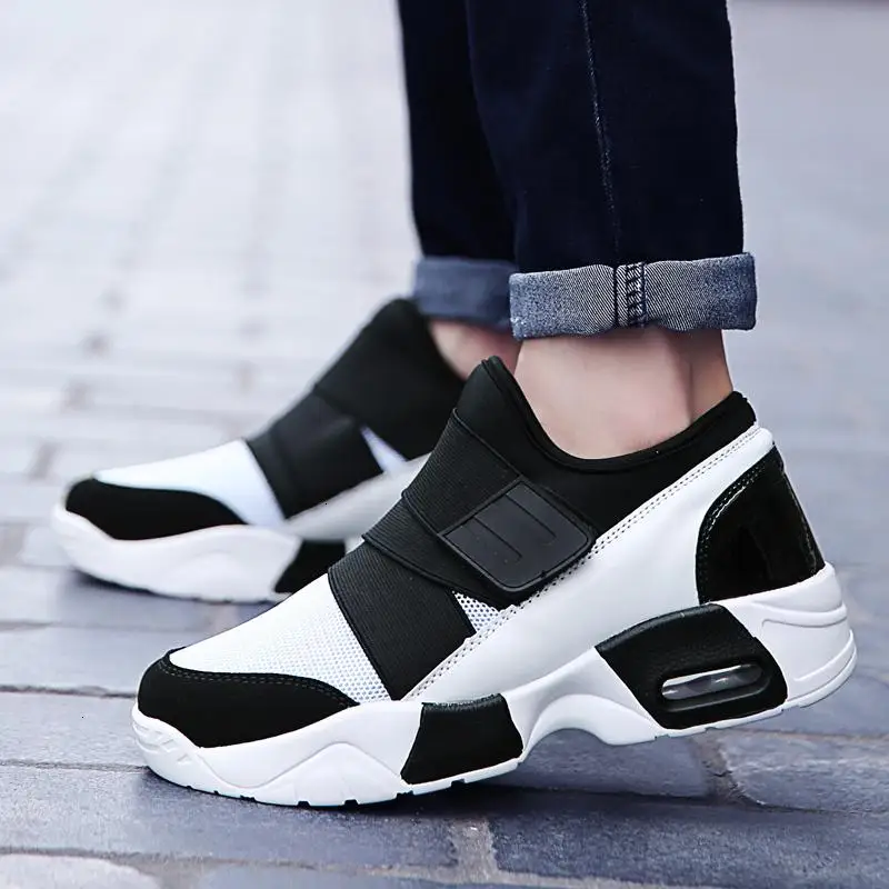 

Mens Sport Running Shoes Woman Air Cushion Breathable Casual Streetwear Boty Autumn Winter Increasing Jogging Sneakers Size36-44