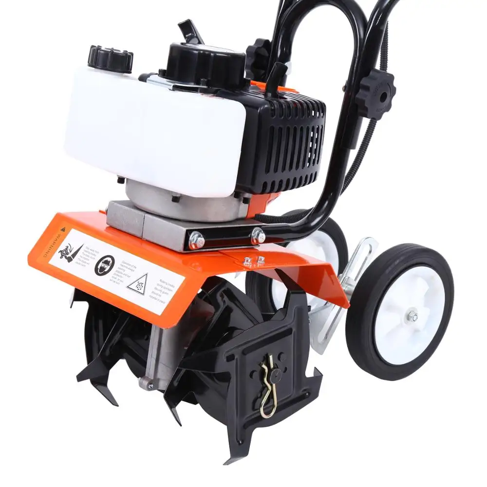 Бензиновый садовый мини культиватор 2 тактный двигателя 52cc Rotavator почва