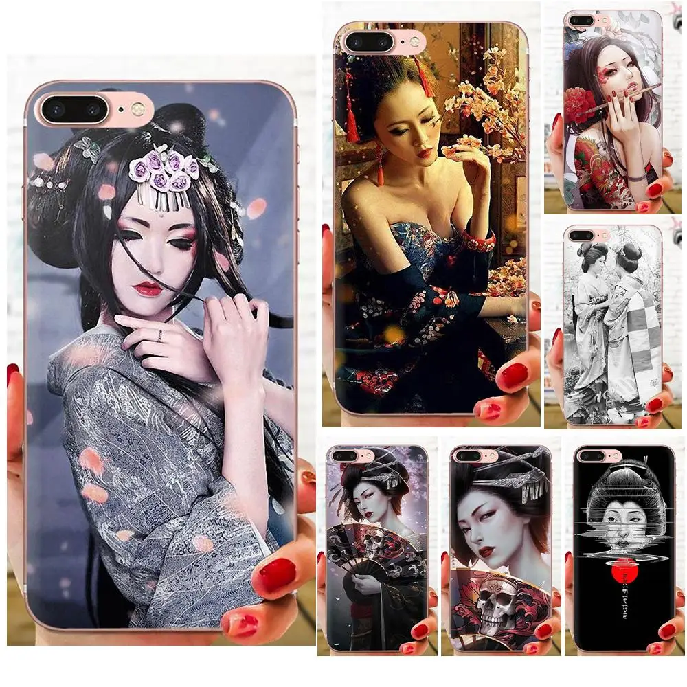 Мягкий чехол для девочки с японской гейшей Xiaomi Redmi mi10 lite Pro Note 9 PRO Max 9s Mi9 K30 K20 5G |