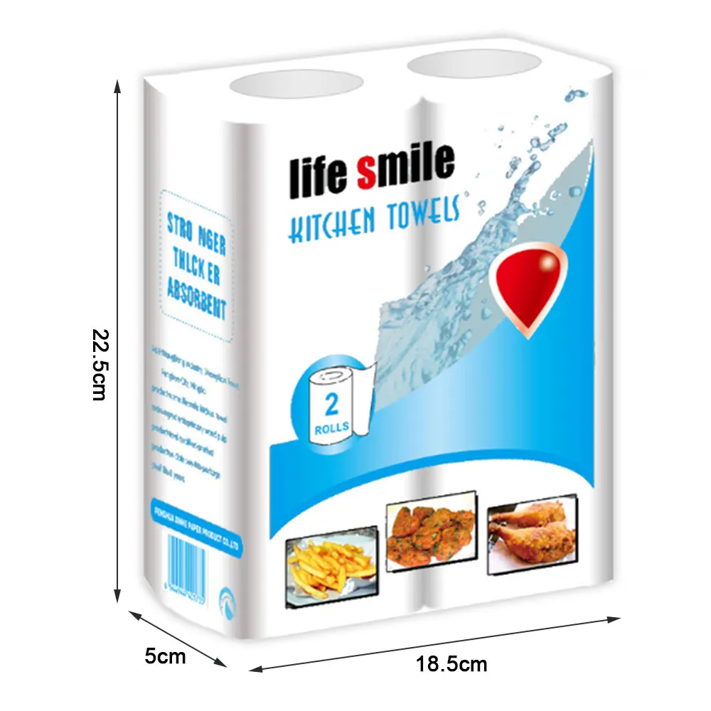 2 рулона одноразовая салфетка для очистки кухонного масла поглощающая Бумага