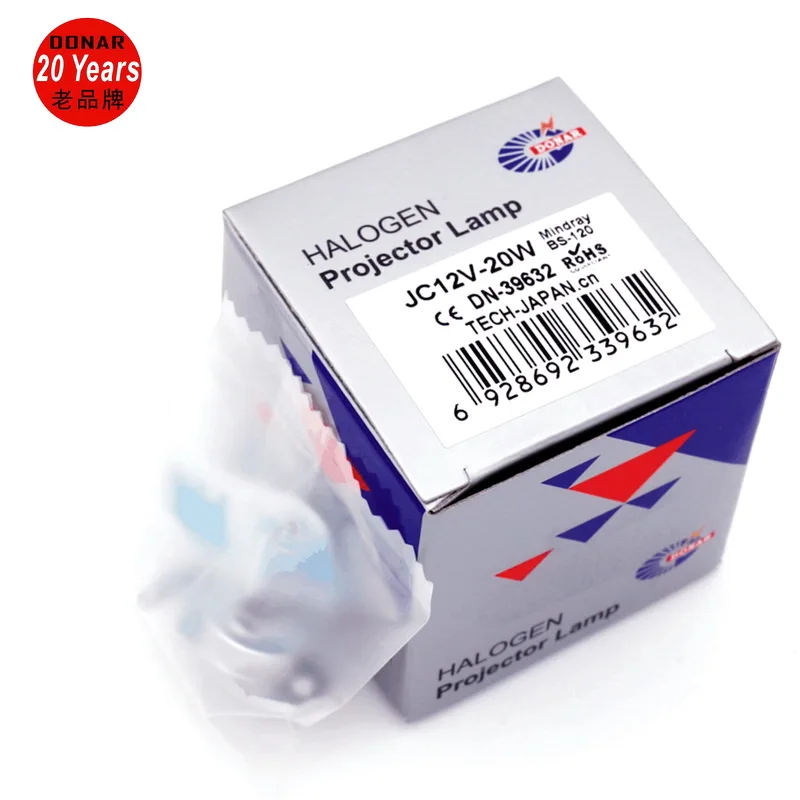 DN 39632 Mindray BS120 12В 20Вт G4 кварцевый галогенный светильник лампочка BS 120 12V20W