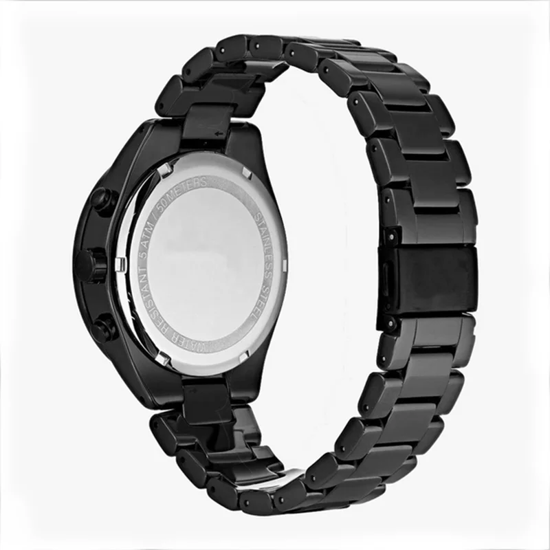 

AAA Talent Men's Watch Brand Sport Quartz Watches with Stainless Steel Strap Wrist Watch Boss style - 1513582 Relgio de homem