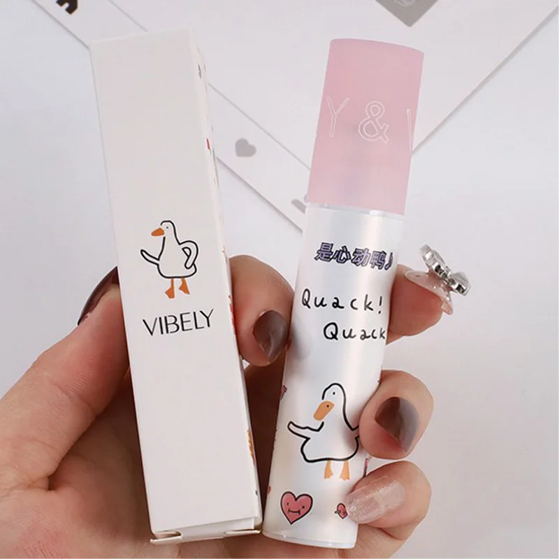 Бархатный матовый блеск для губ 6 цветов милая утка Макияж глазурованная