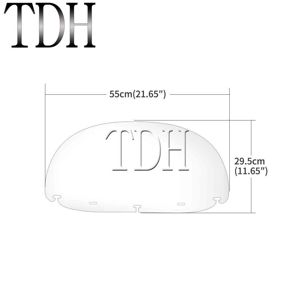 Прозрачный 10 ''ветровой отражатель ветра мотоцикла универсальный для Halrey
