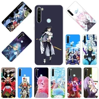 anime that time i got reincarnated as a slime phone case for xiaomi redmi 8 9 9a 9c 7a 6a k20 k40 9t note 10 9 8t 7 pro 9s cover