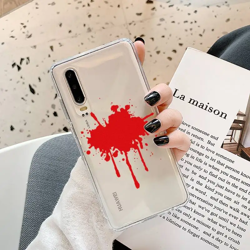 

NO PAIN NO GAIN Red blood Phone Case Transparent for Samsung A71 S9 10 20 HUAWEI p30 40 honor 10i 8x xiaomi note 8 Pro 10t 11