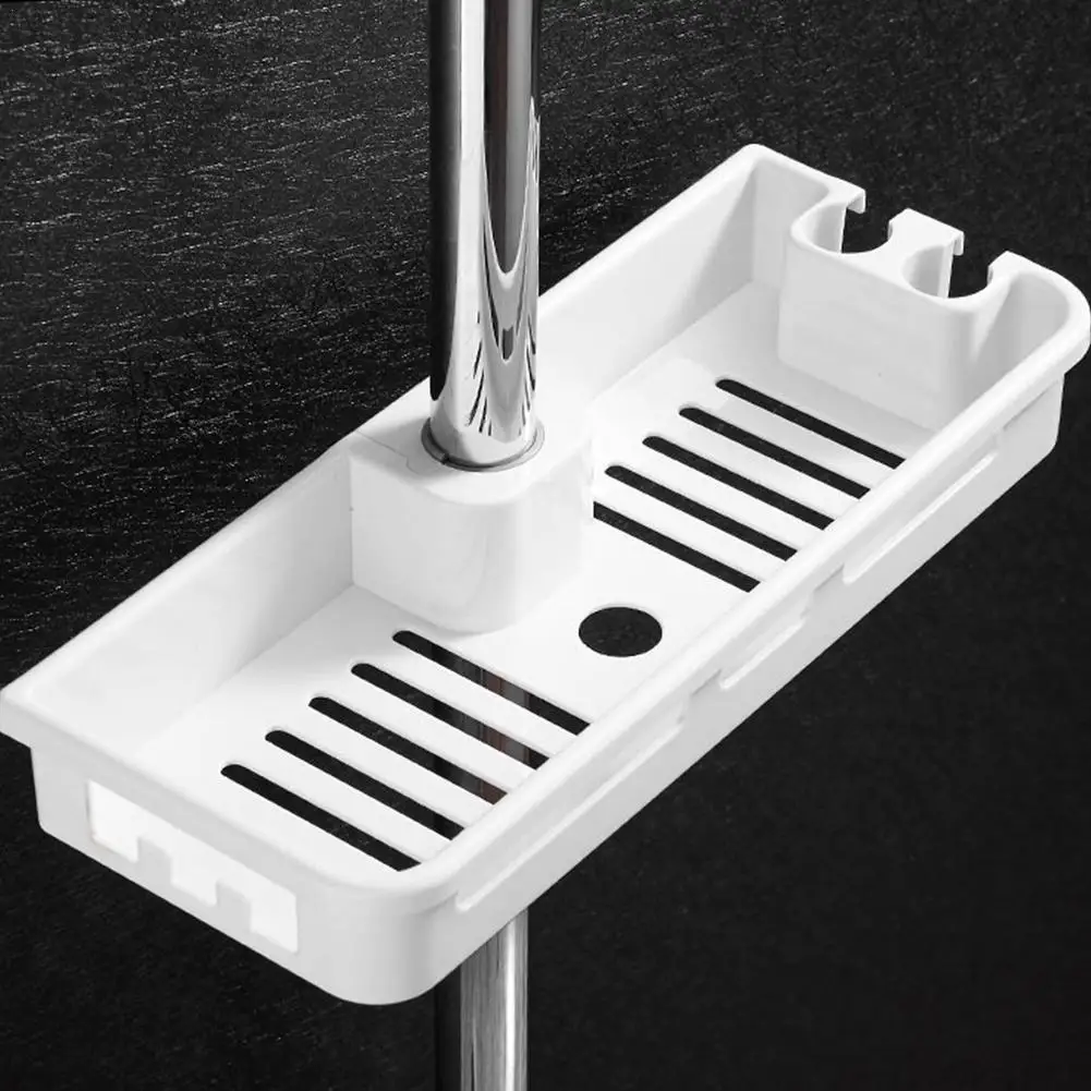 

1Pcs Adjustable Bathroom Shelves Home Pole Caddy Shower Shampoo Shelf Organizer For Shower A9M0