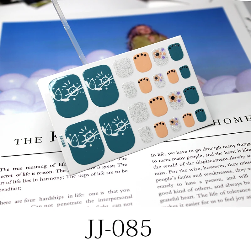 22 шт./лист блестящие наклейки для ногтей|Стикеры и наклейки| |