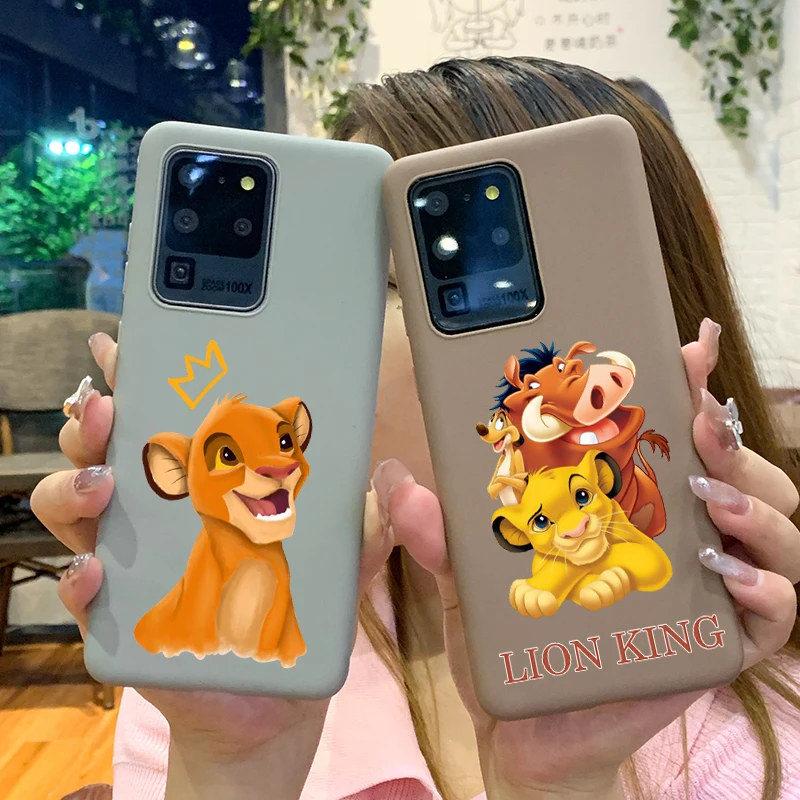 Чехол Lion King для Samsung Galaxy S20 S10 S10E S9 S8 Plus Ультратонкий силиконовый чехол с мультяшным