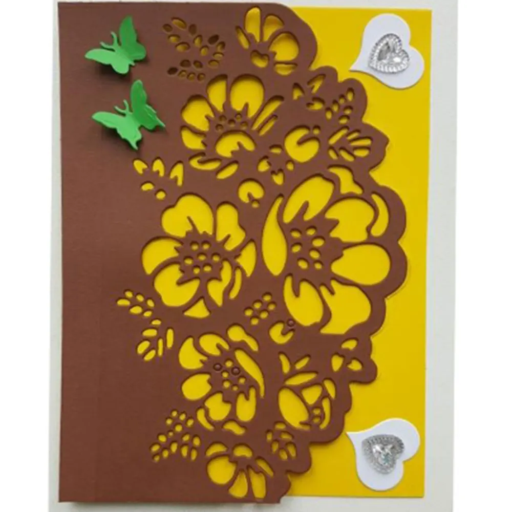 2019 Новая роза цветок листья Трафаретный вырубной штамп Трафареты набор сделай