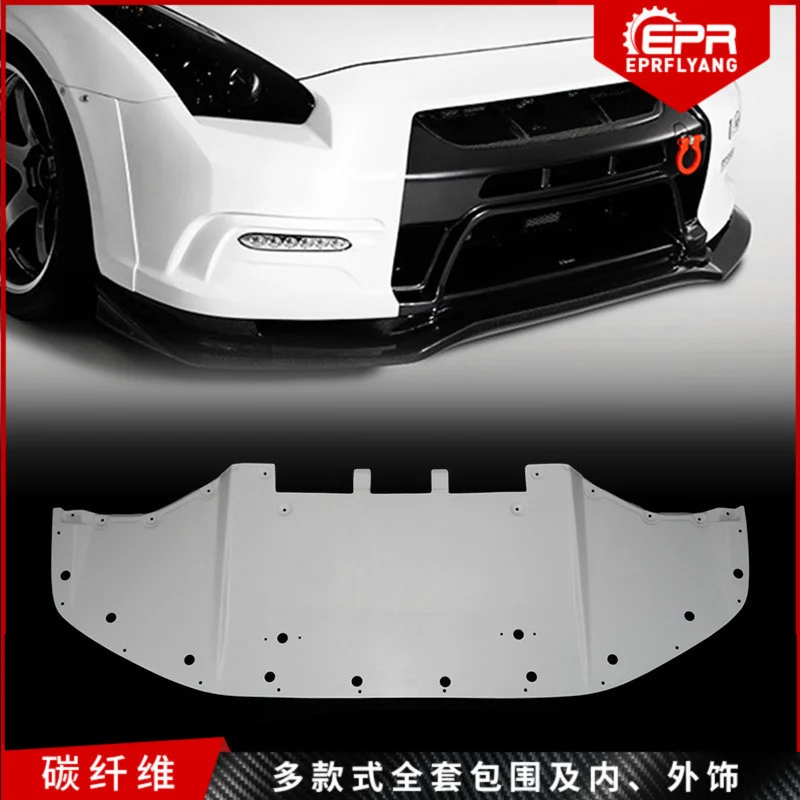 

Подходит для Gtr Ares R35 2013 Ver Varis, Модифицированная боковая юбка из углеродного волокна, передняя лопатка, маленький объемный