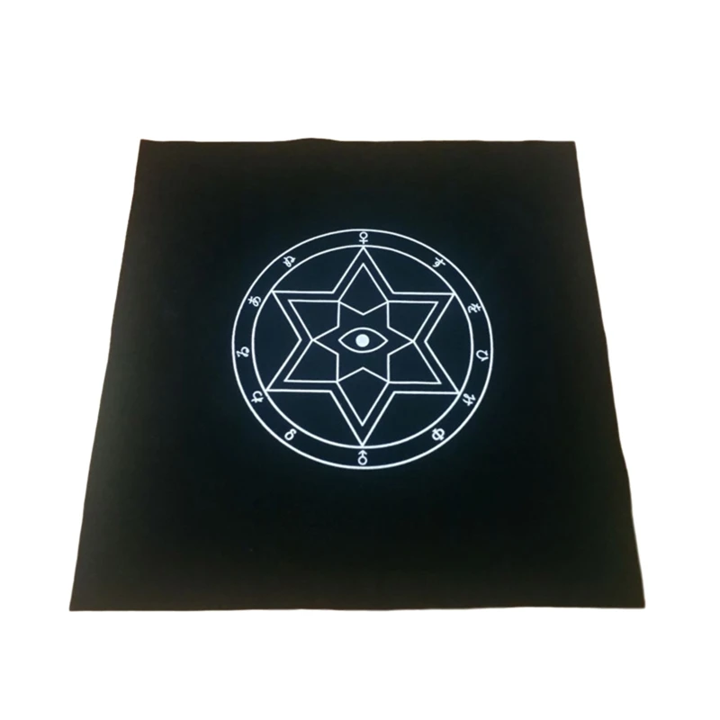 

Hexagram God Eyes Altar Cloth Witch Divination Tarot Tablecloth Board Game Pad
