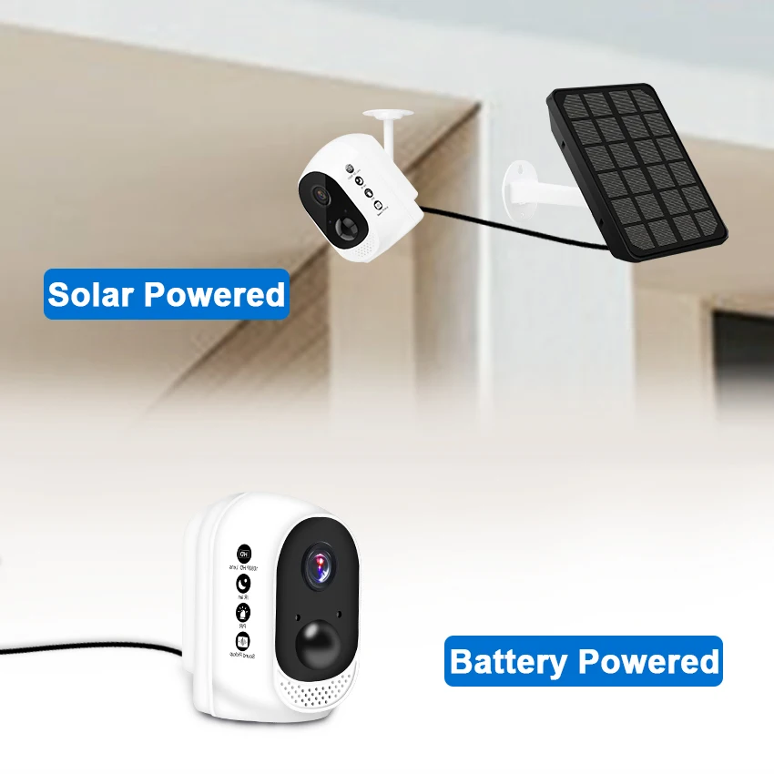 Smar Беспроводной Перезаряжаемые Батарея IP Камера с Панели солнечные открытый