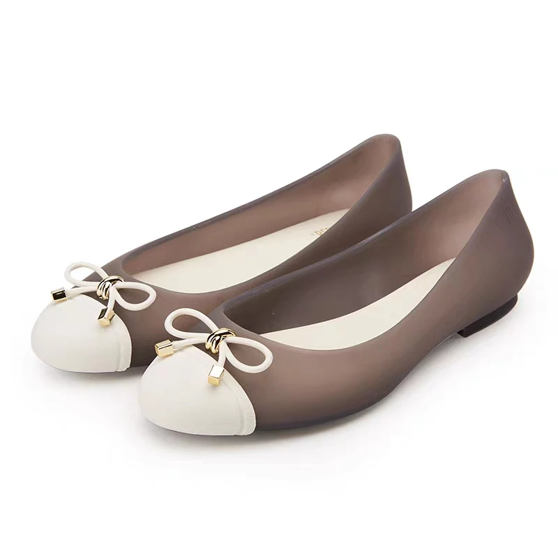Сандалии женские на плоской подошве ажурные босоножки Melissa пляжная обувь летняя |