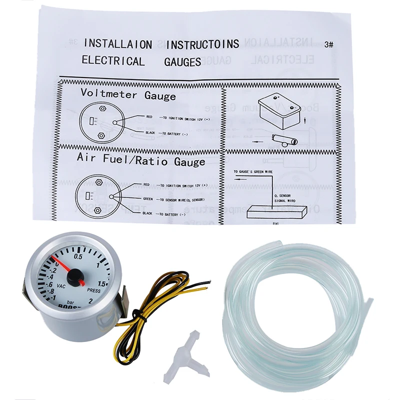 Turbo Boost вакуумный Пресс измерителем влажности и температуры для авто 2 &quot52 мм-1 ~ 2BAR