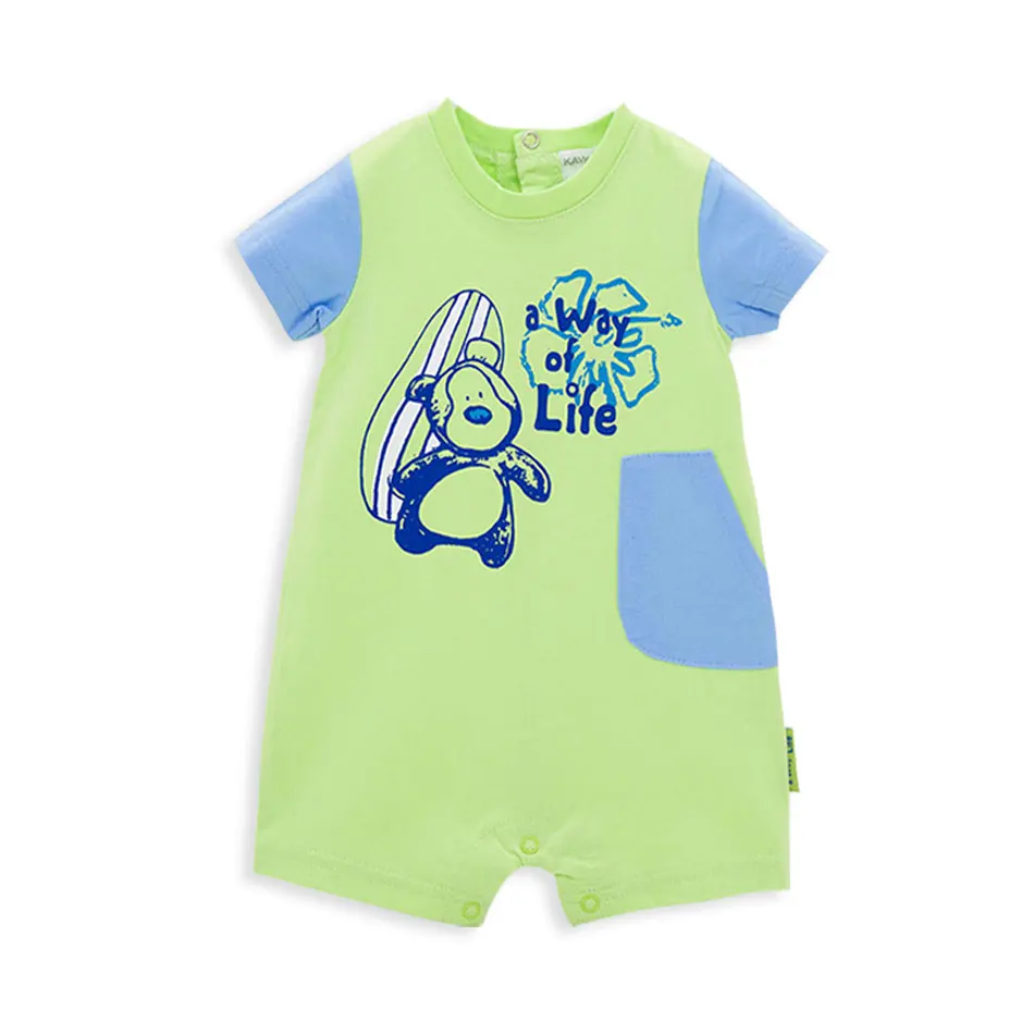 Honeyzone/Детские комбинезоны для новорожденных девочек Одежда с короткими рукавами