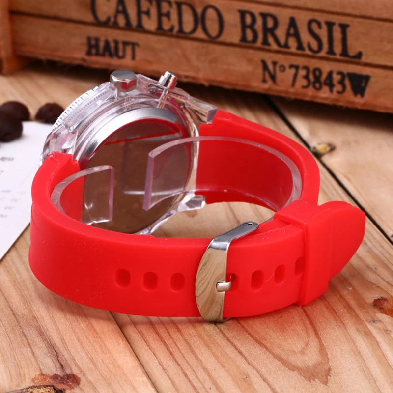 Часы наручные женские со светодиодной подсветкой цветные кварцевые роскошные с