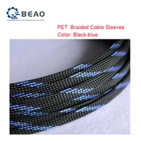1 20m 3 50mm cable sleeves snakeskin mesh wire pet expandable insulation sheathing braided pipe protect nylon tight black blue