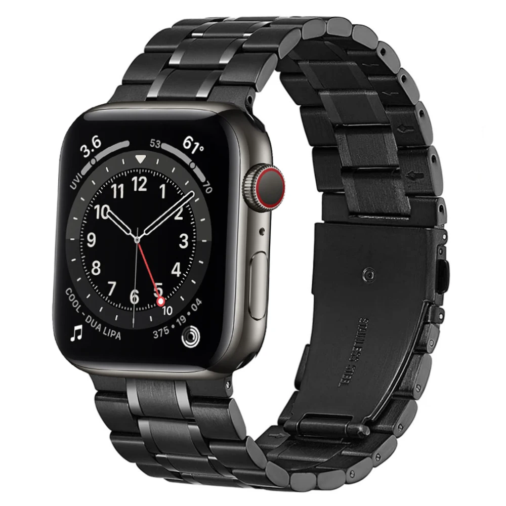 Ремешок из нержавеющей стали для apple watch 6 SE браслет iwatch Series 5 4 3 42 мм 38 44 40