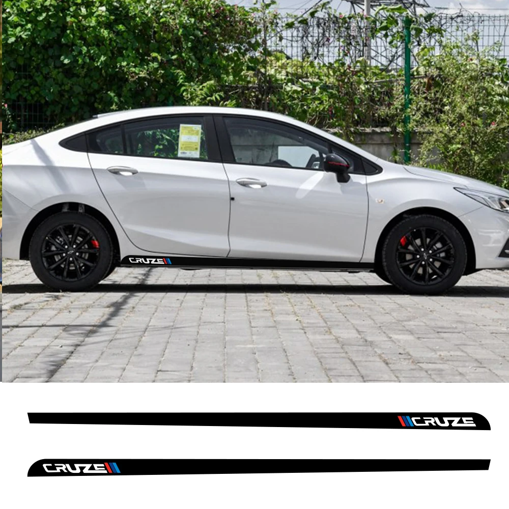 2 шт. автомобильные длинные боковые полосы наклейки для Chevrolet Cruze автомобильная