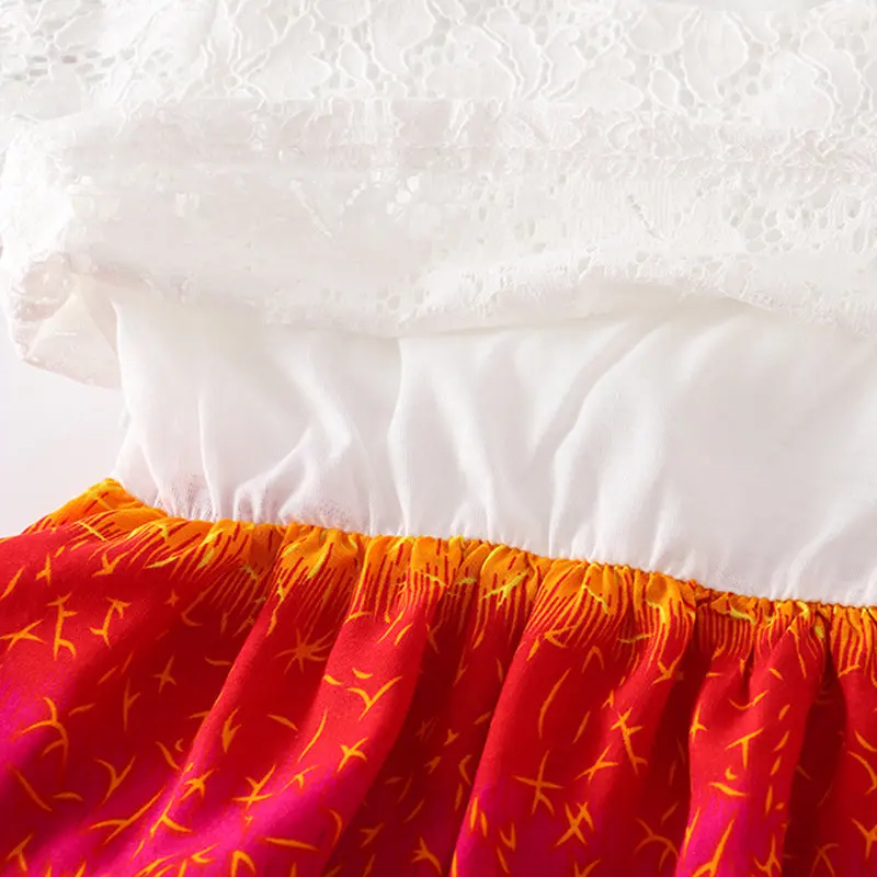 Платье для девочек-подростков 2019 кружевное платье в богемном стиле Стиль