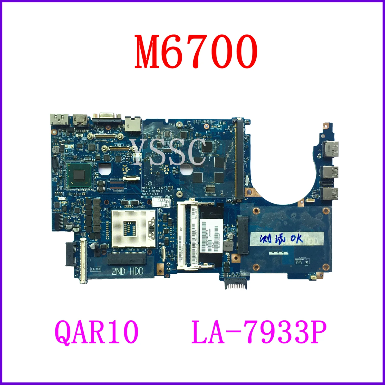 Материнская плата QAR10 для ноутбука Dell Precision M6700 рабочая станция материнская