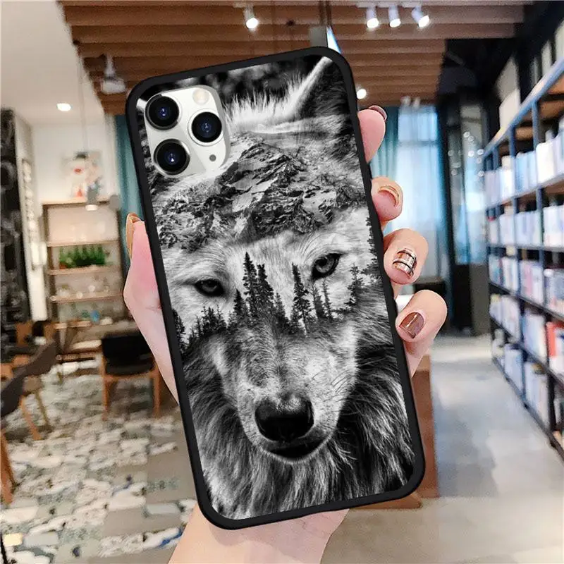 

animal Wolf Lion Fierce Phone Case for iPhone 11 12 mini pro XS MAX 8 7 6 6S Plus X 5S SE 2020 XR