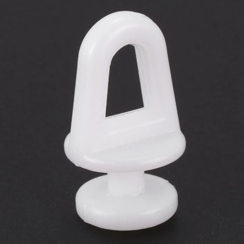 Plastic Rail Curtain Conveyor Hook Rollers 20mm Length 60 Pc White | Дом и сад