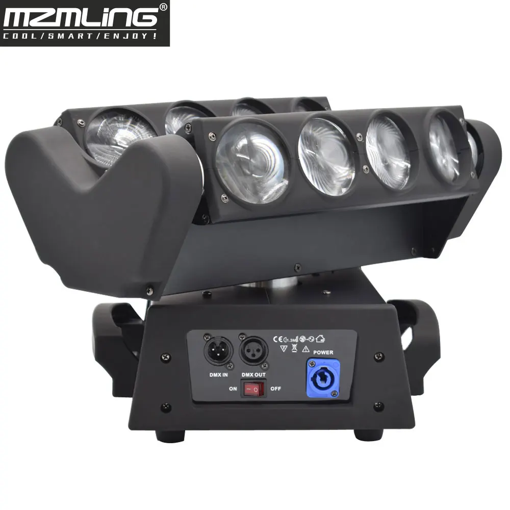 Супер 8x10 Вт RGBW светодиодный свет луча паука DMX512 движущийся головной