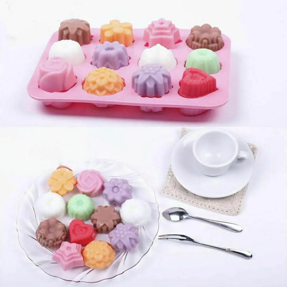 

Силиконовая форма для торта 12 дюймов с различными цветами, силиконовая форма «сделай сам», форма для мыла в виде Луны, форма для торта ручной...