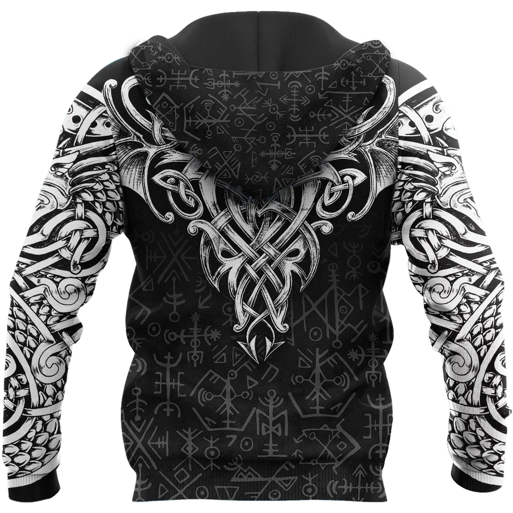 Модная художественная толстовка унисекс с кельтскими татуировками и 3D принтом