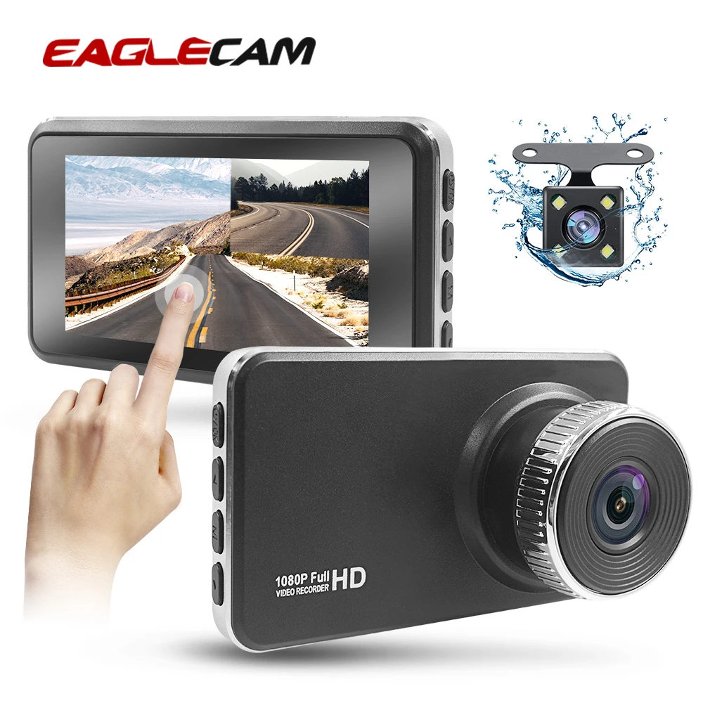 Автомобильный видеорегистратор 3 0 дюйма Full HD 1080P с двумя