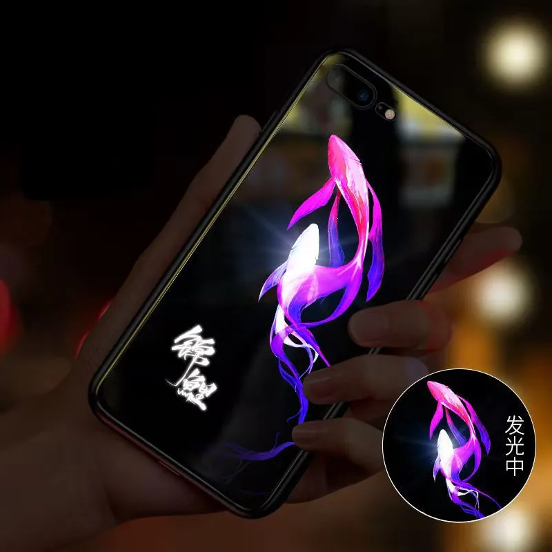 Чехол для Телефона iPhone 12 11 Pro Max Xs Xr 6 7 8 Plus X SE 2020 креативный светящийся со