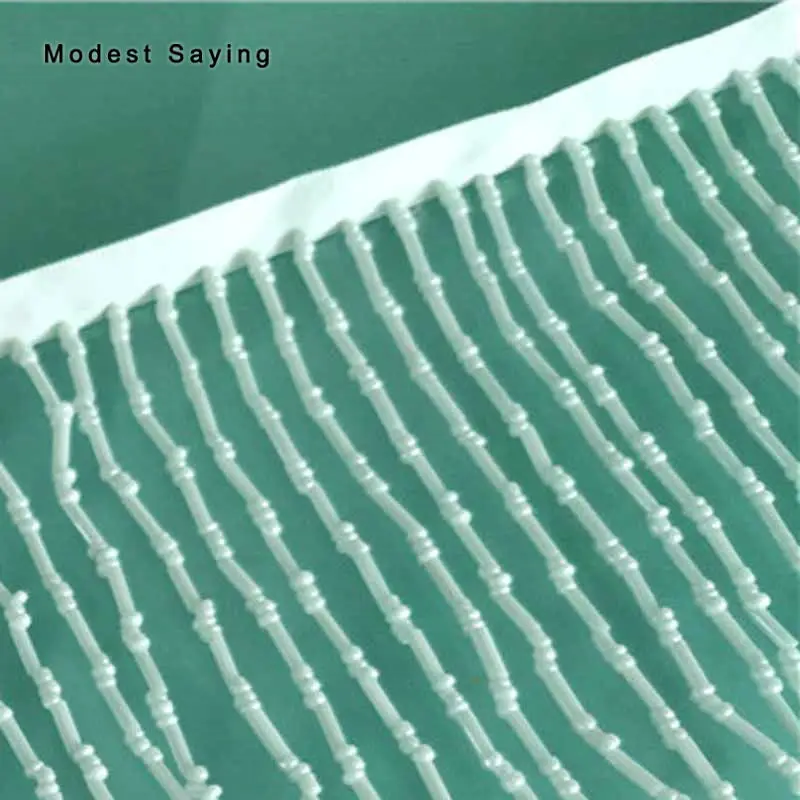 Серебро 9 см бисерная бахрома обрезанная лента швейная трубка отделочная