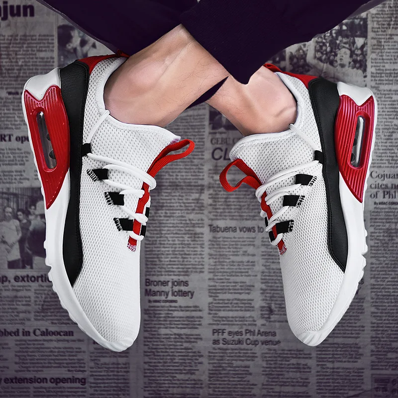 

Couple Shoes Men and Women Fashion Sneakers Casual Lace Up Running Shoes Light Breathe Outdoor Air Cushion Jogging Shoes