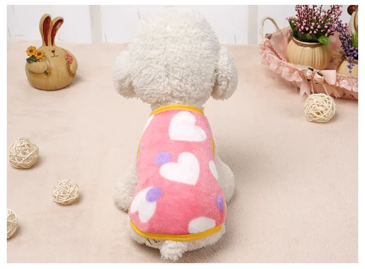 Бархатная рубашка жилет для собаки зимняя одежда маленьких собак Одежда