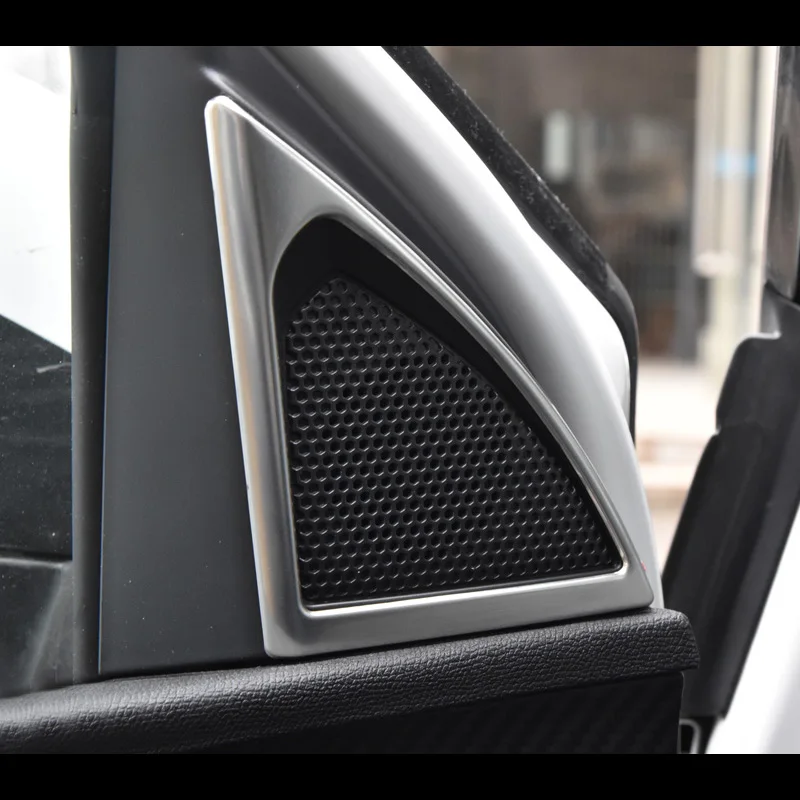 

Автомобильный треугольный колонка из нержавеющей стали для Peugeot 3008 5008, колонка со звуком, стерео декоративные аксессуары 2016 2017 2018