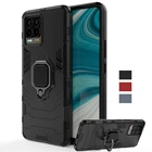 Высококачественный защитный чехол для Oppo Realme 8 Pro Чехол подставка с магнитным кольцом держатель противоударный бампер армированная накладка на заднюю панель Realme 8 Pro Чехол для телефона чехол Realme 8 Pro
