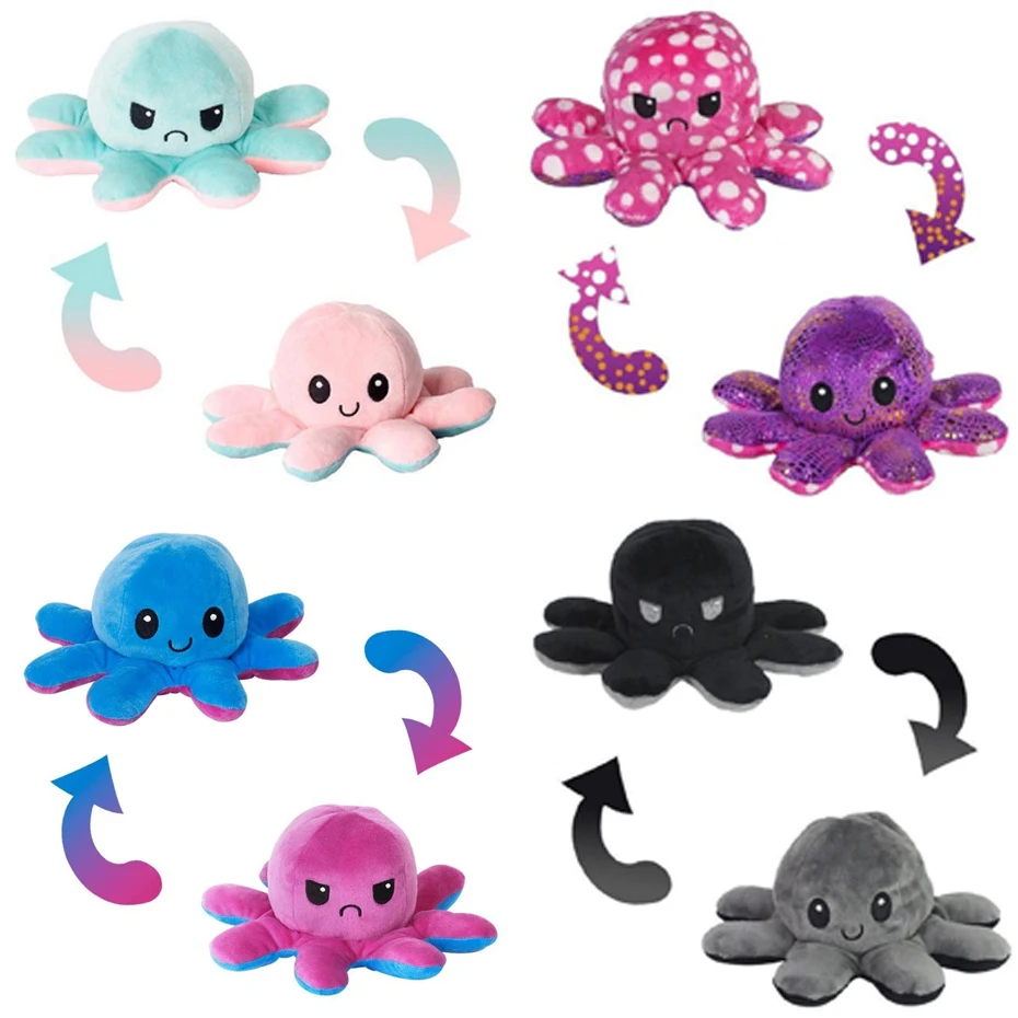

Octops Ornaments Emotion Flip New supplies Toy Octopus Octopu Toy pulpo Reverse Kids Toys Fashion Party Birthday Peluches