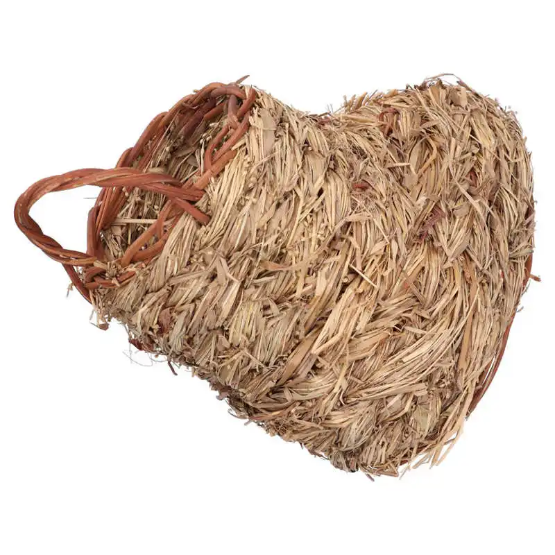 Хомяк травяное гнездо практичное устойчивое к плесени из натуральной соломы