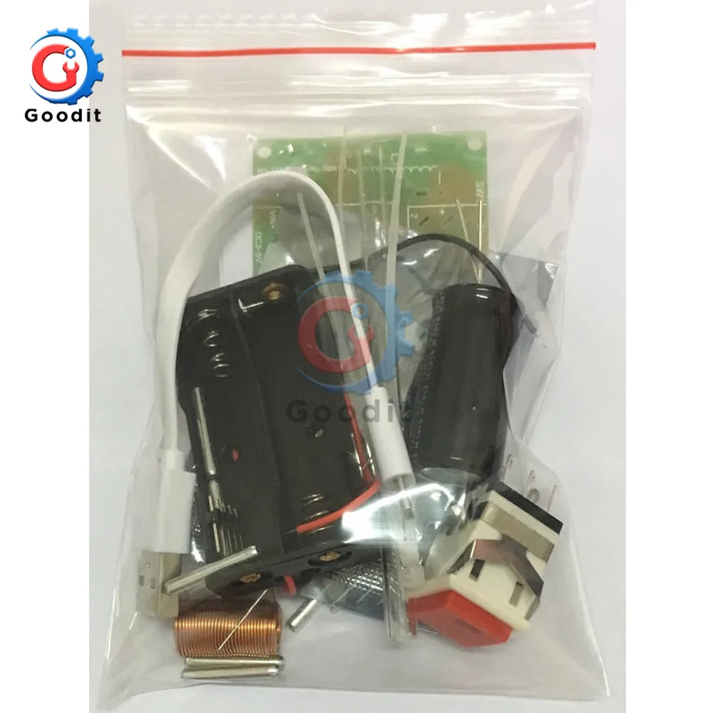 

Набор для самостоятельной сборки первичного электромагнитного модуля пистолета, научная экспериментальная модель, модуль зарядки электромагнитного пистолета, диапазон 5 м