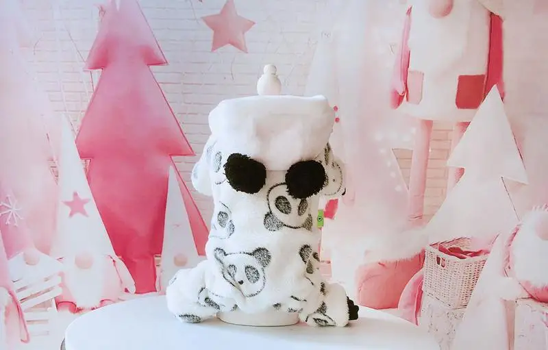 Kawaii зимняя одежда для собак четыре фута одежда для домашних животных Chiwawa jorkie Bomei платья в полоску