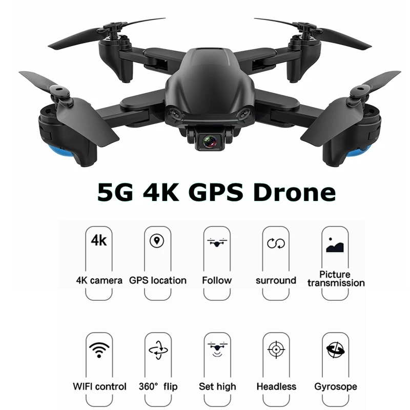 ZLRC SG701/ SG701S Радиоуправляемый GPS Дрон с 5G WiFi FPV 4K двойная HD камера оптический поток