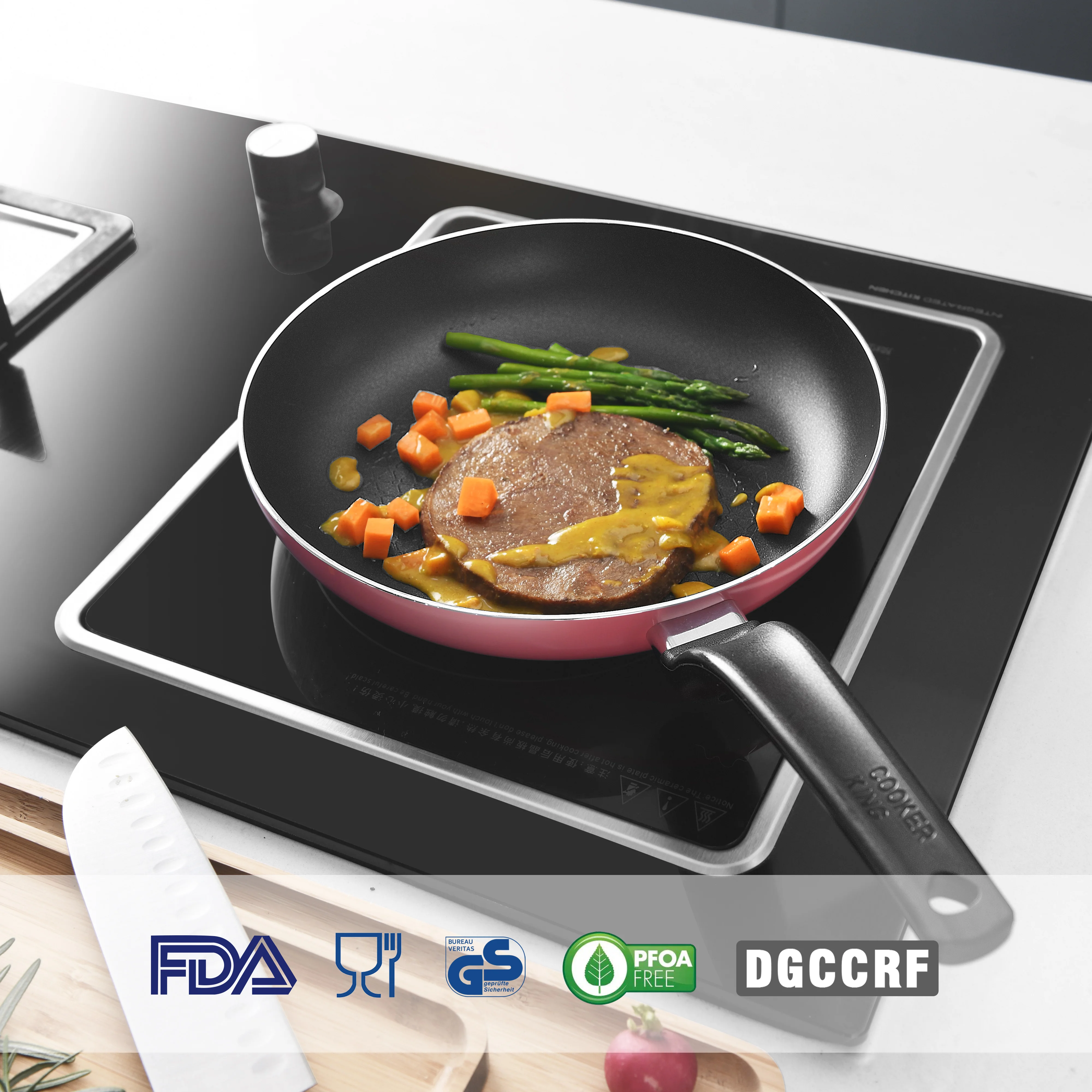 Плита KING Нелипкая сковородка сковорода для омлета яиц подходит любых плит