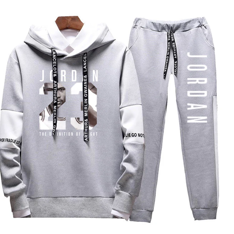 

New Fashion Mens Clothing Pullovers Sweater Cotton Woman Tracksuits Hoodie Two Pieces +Pants Sports Shirts Fall Track Suit Top