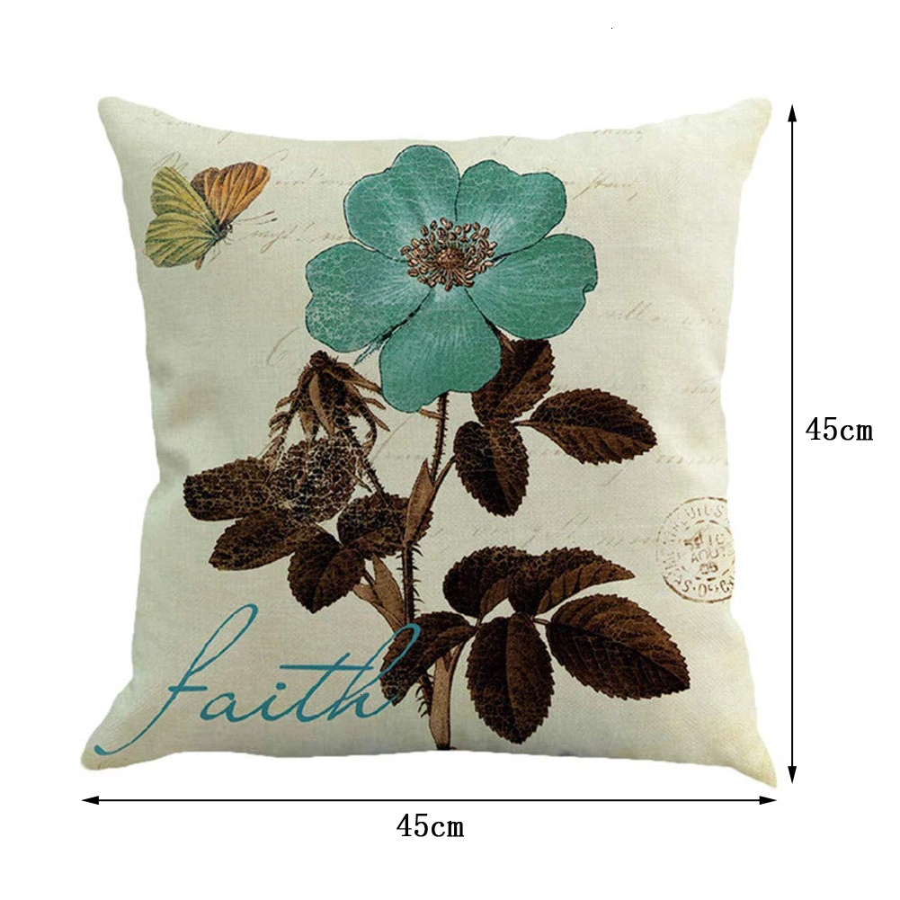 Наволочки для диванных подушек зеленого кактуса с суккулентами декоративные