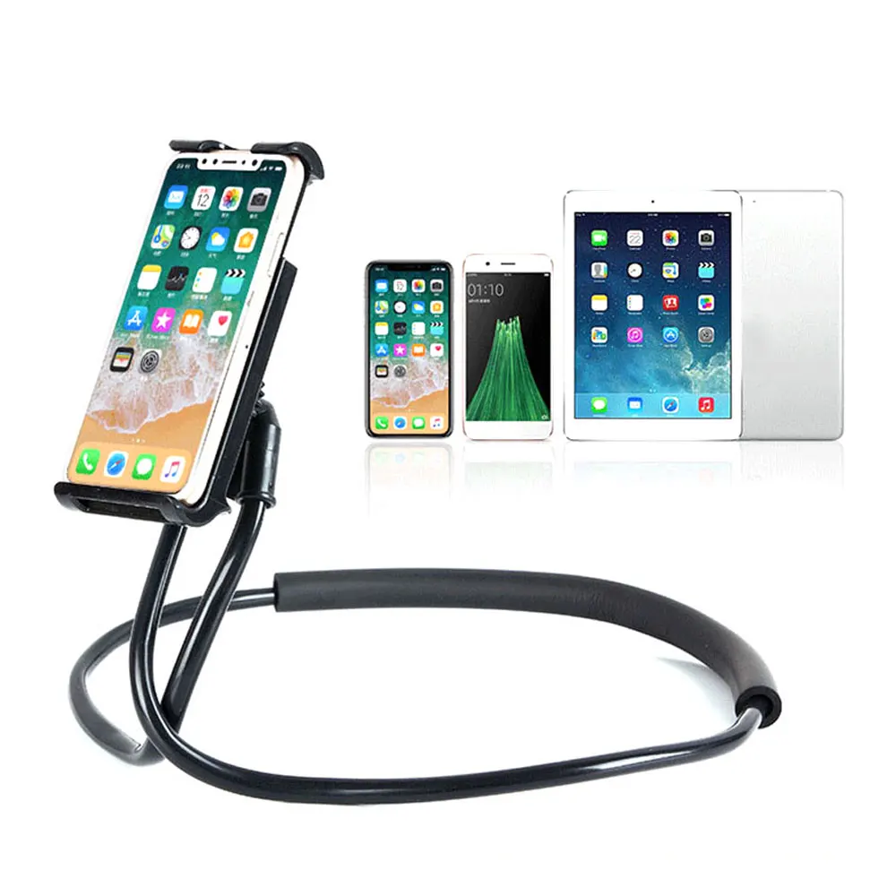 Гибкий Регулируемый мобильный телефон держатель ленивого подвесного ожерелья