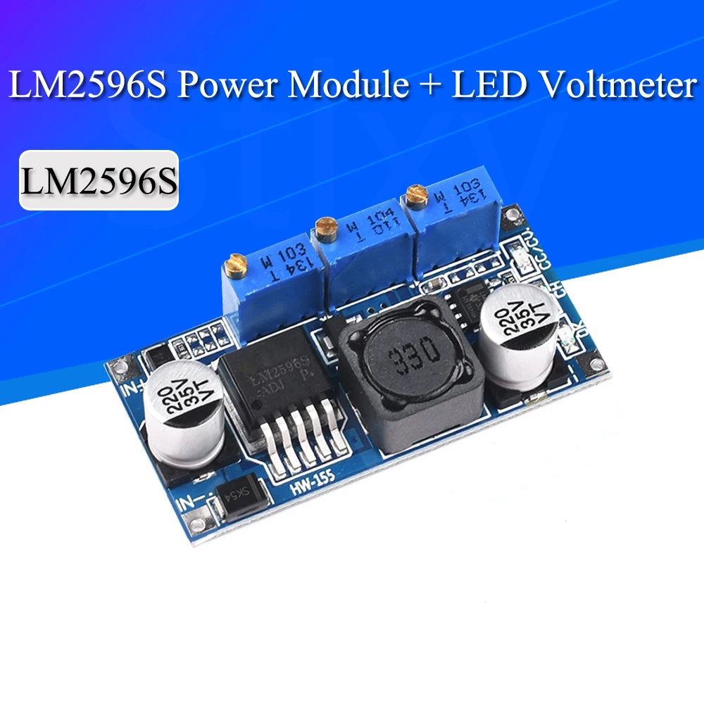 

LM2596 светодиодный драйвер DC-DC понижающий Регулируемый Модуль питания CC/CV зарядное устройство регулируемое LM2596S постоянный ток
