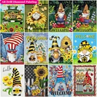 Новинка сумка на молнии мультяшный Санта-Клаус Алмазная вышивка цветной цветок Подсолнух AB набор для алмазной живописи кисть клей на холсте подарок